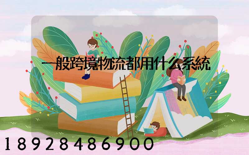 一般跨境物流都用什么系統