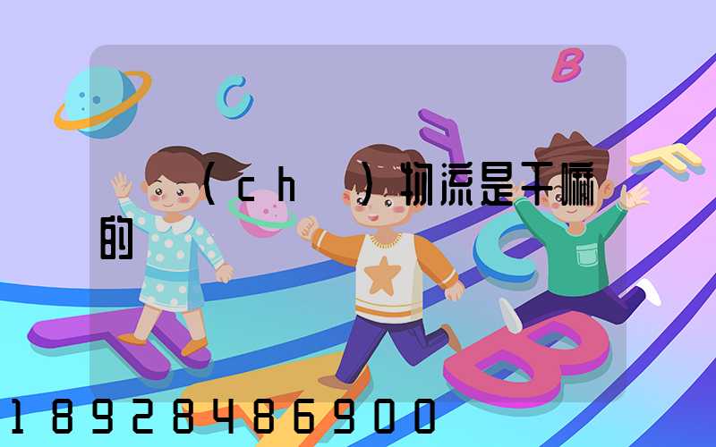 倉儲(chǔ)物流是干嘛的