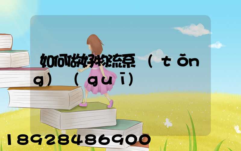如何做好物流系統(tǒng)規(guī)劃