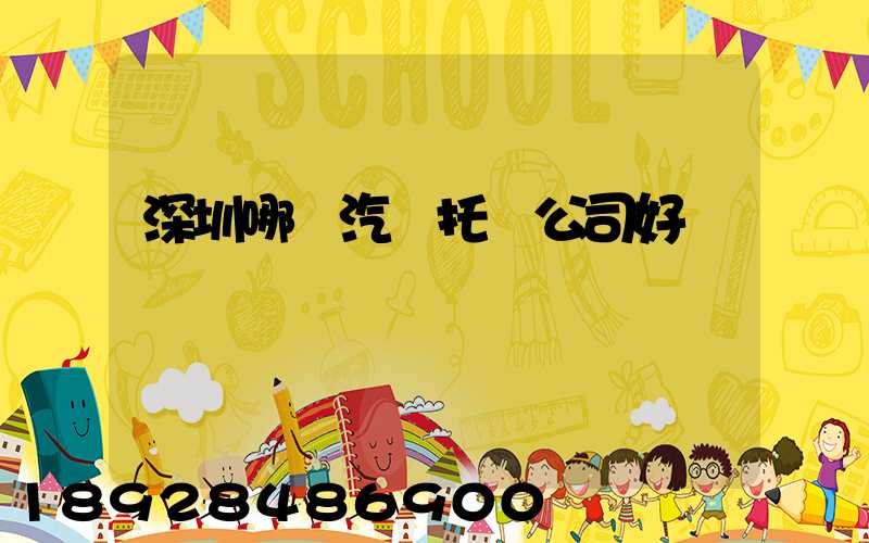 深圳哪個汽車托運公司好