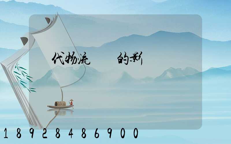 現代物流運輸的影響