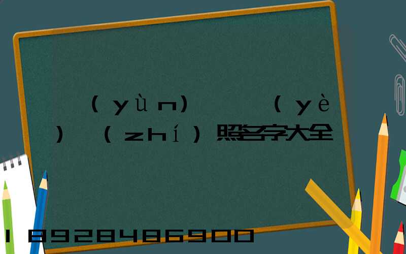 運(yùn)輸營業(yè)執(zhí)照名字大全