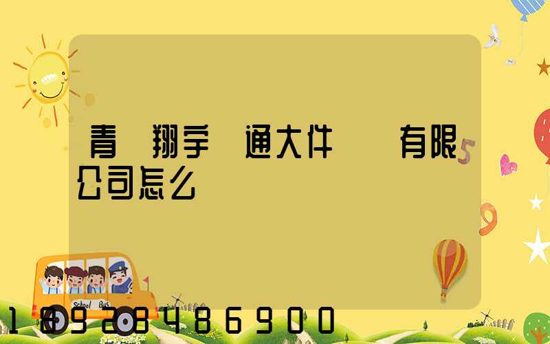 青島翔宇順通大件運輸有限公司怎么樣
